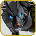 Omegamon Zwart evolves into MetalGarurumon (Black)